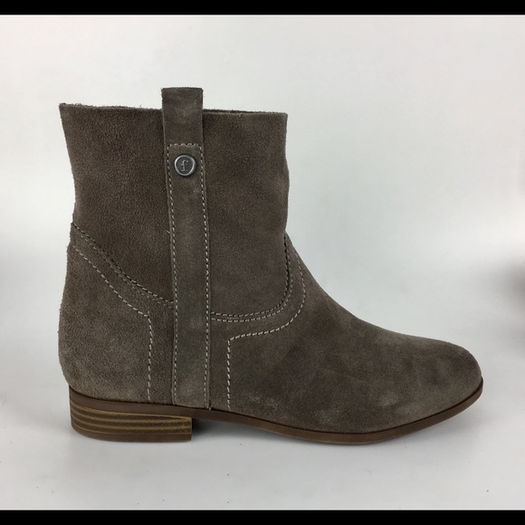 Frye & Co Grey Suede Leather Ankle Boots 7 M Gray - Picture 5 of 8